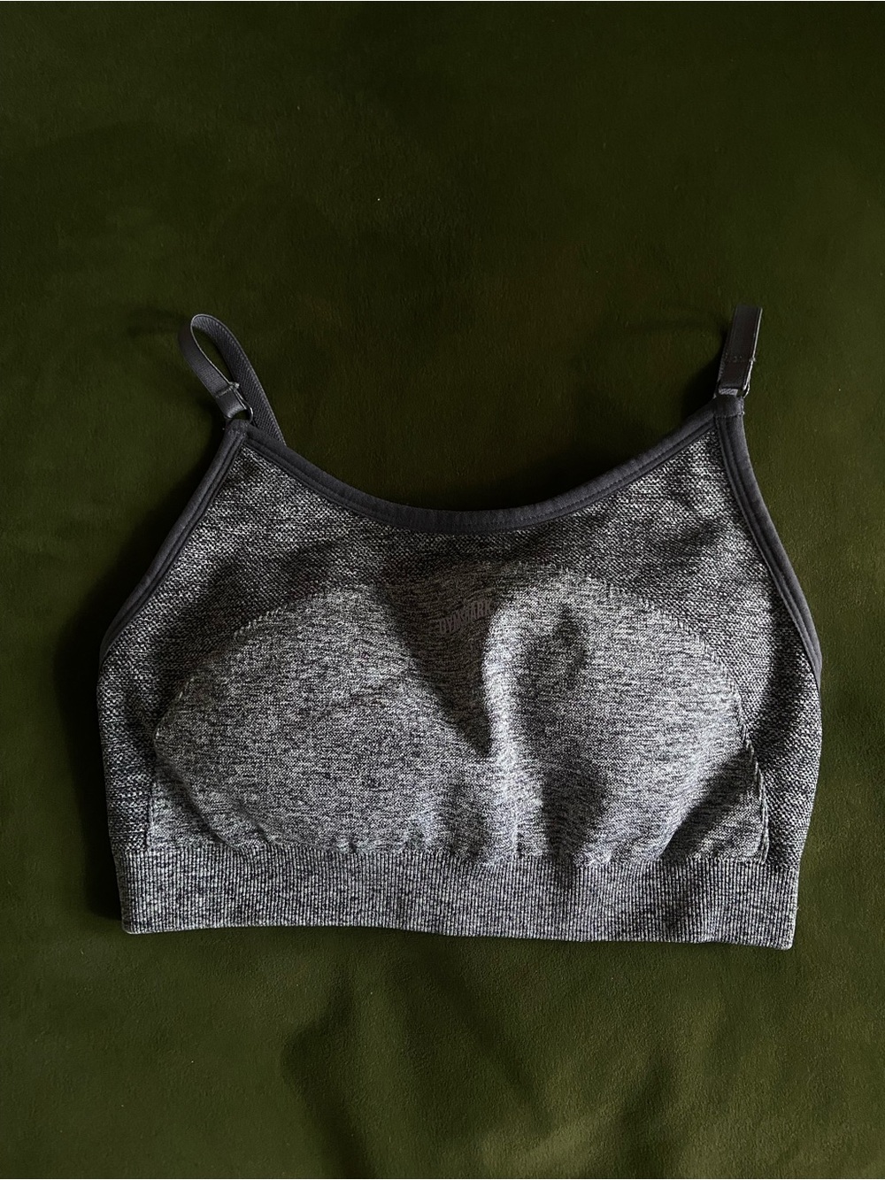 Gymshark Heather Gray Seamless Sports Bralette